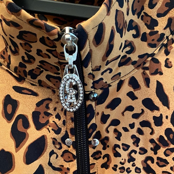 Christine Alexander Swarovski Animal Track Print Jacket - Picture 2 of 8
